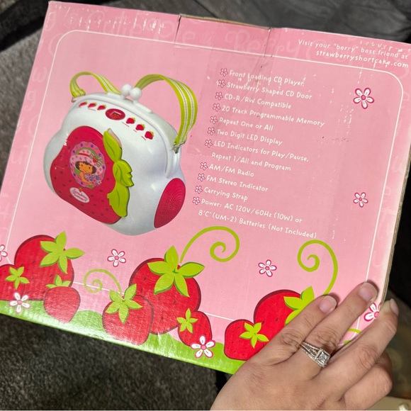 Strawberry Shortcake Stereo CD Boombox - Picture 6 of 6